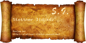 Stettner Ildikó névjegykártya
